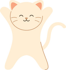 Cute Cat Simple Illustration
