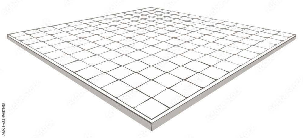 Poster abstract grid pattern surface perspective view