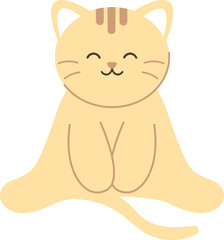 Cute Cat Simple Illustration
