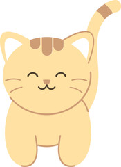 Cute Cat Simple Illustration