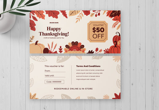 Thanksgiving Gift Voucher