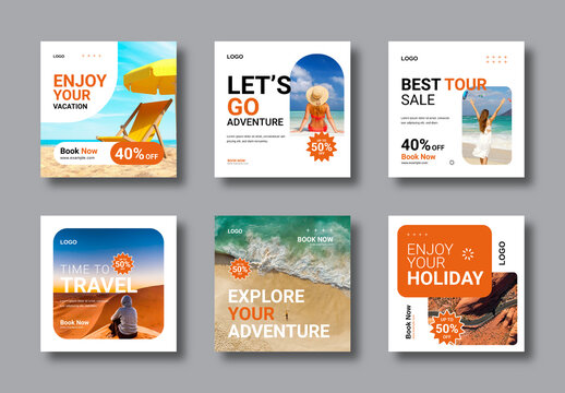 Travel Social Media Post Layout