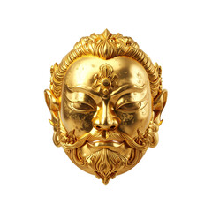 A fun golden piggy bank statue, a golden pig souvenir decorated with gold coins, for a Chinese New Year celebration