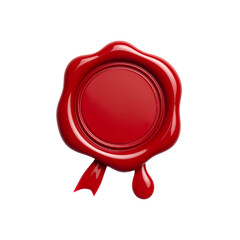 A classic red wax seal stamp on a blank vintage certificate illustrates a quality guarantee