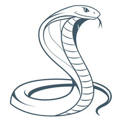 Fototapeta premium Elegant Cobra Illustration Line Art Design