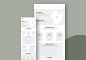 Wireframe Template Layout