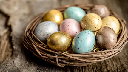  colorful easter eggs candy