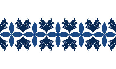 petals modified from circles mixed with Thai patterns 