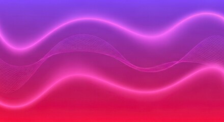Abstract Neon Wavy Lines Gradient Purple Pink And Red Glowing Background Futuristic Design Digital Art