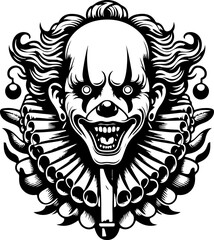 Halloween_Horror_Clown_Character_abstract_modern_creepy_Detailed_illustrator