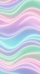 Abstract Pastel Wavy Lines with Glowing Edges and Gradient Colors