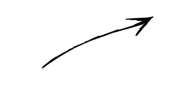 Easy to use hand drawn arrow icon 