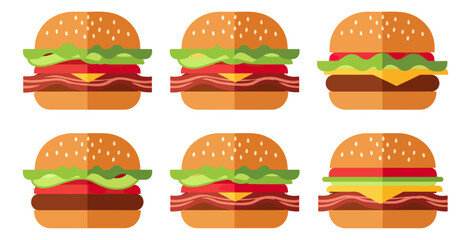 Various hamburger designs