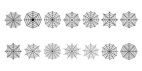 Collection of intricate black and white snowflake designs