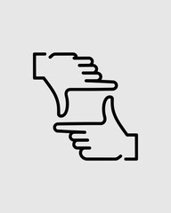 vector hand icon