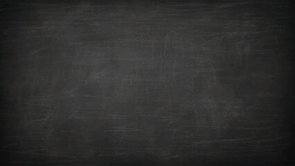 Black board texture background. dark wall backdrop wallpaper, dark tone, black or dark gray rough grainy texture of the black polished concrete wall with scratches for panorama background