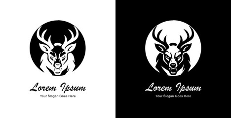 The logo design is in the form of a deer running from the front and combined with a circle