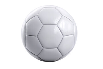 Classic  white soccer ball isolated on white background