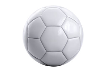 Classic  white soccer ball isolated on white background