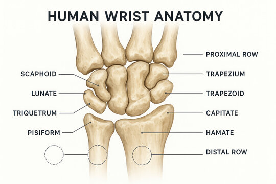 Human Wrist Anatomy Diagram