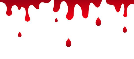 Blood Drop Splashes  Horror Poster Design
