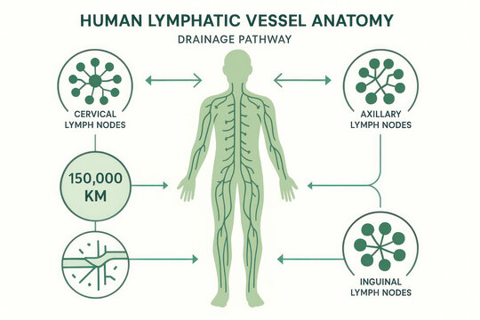 Human Lymphatic System Anatomy Diagram