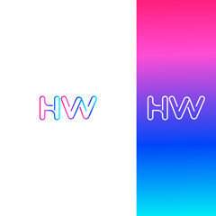 HW Logo  Modern Gradient Design for Branding