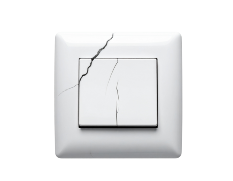 Cracked Wall Switch Transparent PNG