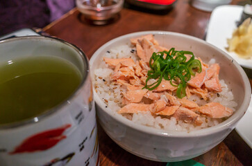 Sesame Salmon with Rice