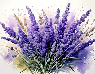 A vibrant bouquet of lavender flowers
