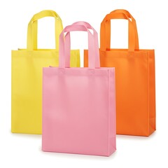 Three Colorful Non-Woven Tote Bags
