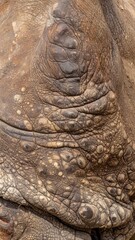 Close Up of Textured Animal Skin in Shades of Brown and Gray