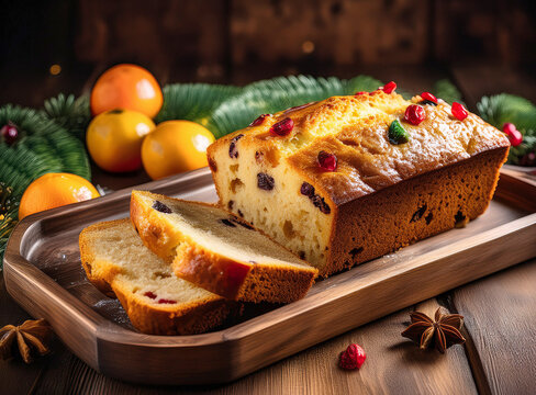 ドライフルーツのパウンドケーキ