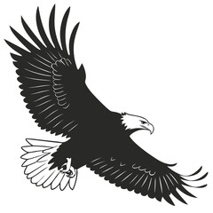 eagle silhouette vector