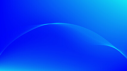 Blue cyan gradient mesh abstract background with wavy blended line nice for wallpaper or banner