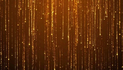 Golden Particle Rain Abstract Background