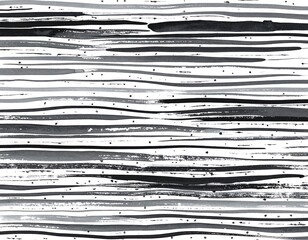 Abstract monochrome horizontal brushstrokes