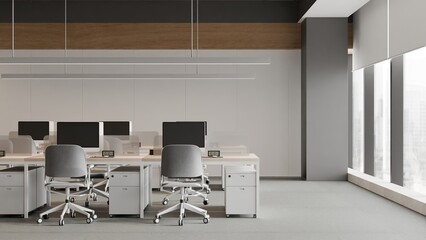 Modern Open Space Office Interior
