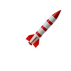 Fototapeta premium rocket isolated on white