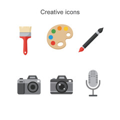 Creative Icons for Art, Photography, and Music