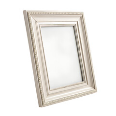 Vintage brown and golden frames for an empty picture on a wall