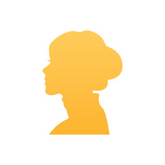 Beauty logo with woman hair tie style design template, flower, logo, woman, Premium Vector