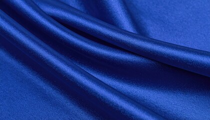 Fototapeta premium Elegant Blue Silk Fabric Drape with Matte Pearl Sheen