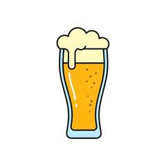Beer Glass Icon – Drink, Alcohol, and Oktoberfest Celebration