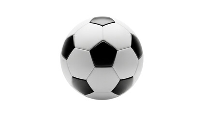Obraz premium Classic Soccer Ball Still Life Black and White Isolated Background