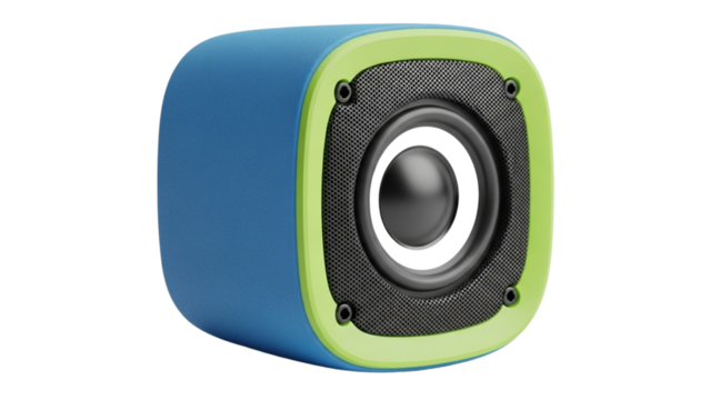 Vibrant Bluetooth Speaker on Black for Audio Enthusiasts