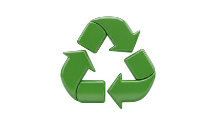 Shiny Green Recycle Symbol on Black Background Represents Eco Friendly Recycling