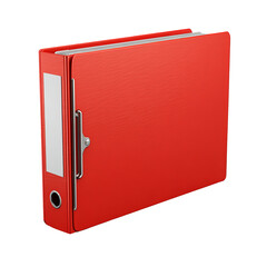 Red file folder,  closed, 3D render
