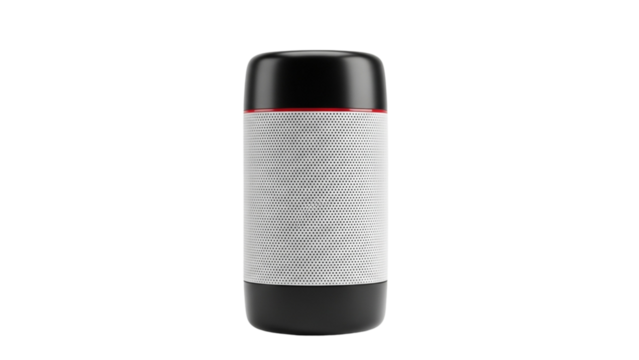 Minimalist Wireless Speaker on Black Background