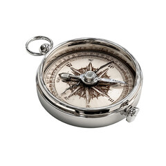 Silver compass, circular, antique
